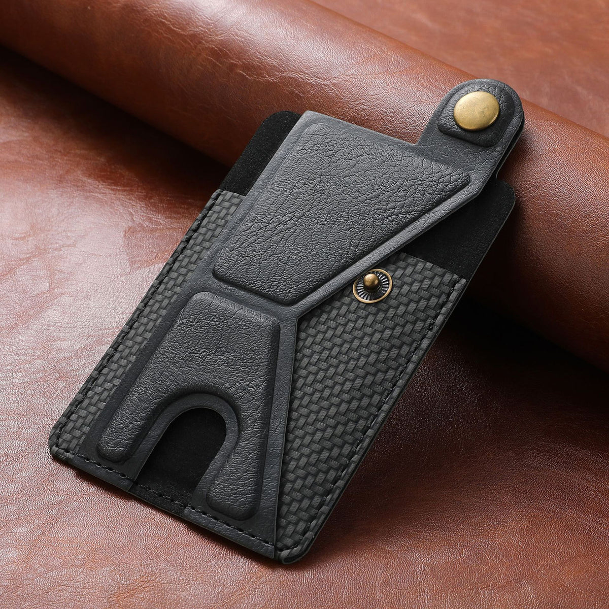 Stick-on Phone Wallet, Slim Expandable Credit Card Pocket