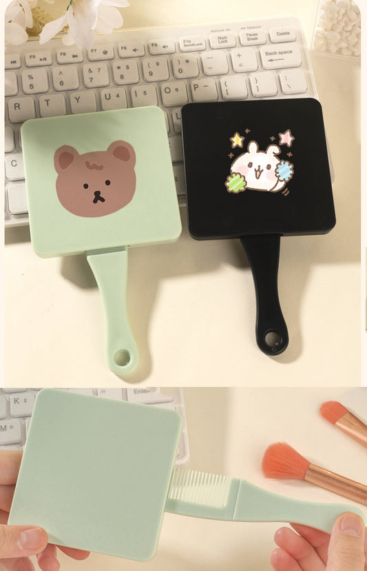 2" 1 Comb Handle Mirror
