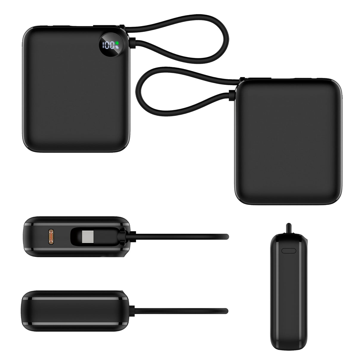 10000mAh Portable 22.5W PD Fast Charging LED Display Powerbank w/ Charging Type-C Cable