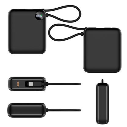 10000mAh Portable 22.5W PD Fast Charging LED Display Powerbank w/ Charging Type-C Cable