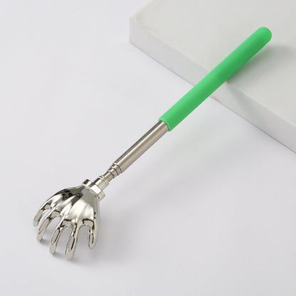 Telescoping Stainless Steel Back Scratcher W/ Soft Foam Handle for Itch Relief