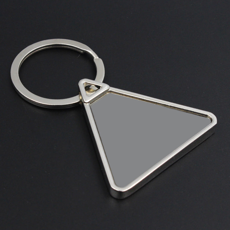 Triangle Shape Metal Keychain