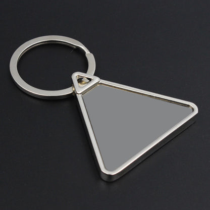 Triangle Shape Metal Keychain