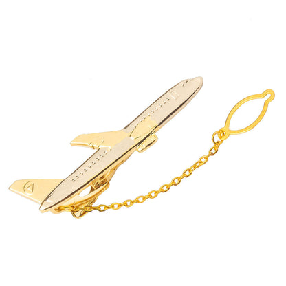 Metal AirPlane Tie Clip Tie Bar for Men