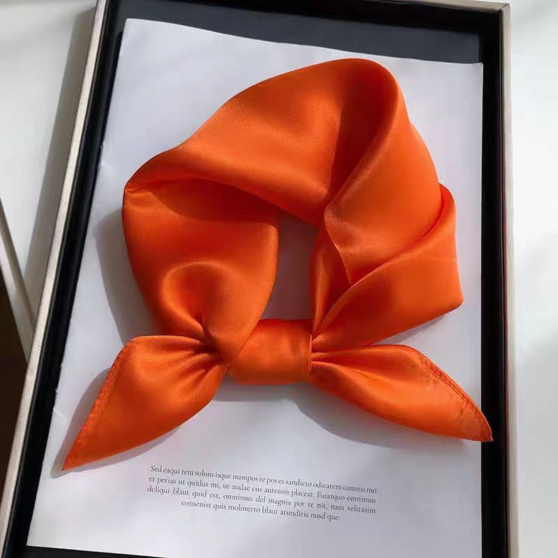 28" x 28" Orange Neck Scarves Kerchief Neckerchief Handbags Wrap Scarf #77
