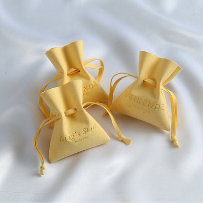 3.2" Microfiber Jewelry Pouch Jewelry Bag Package Bag Small Gift Bag Drawstring Bag for Earring