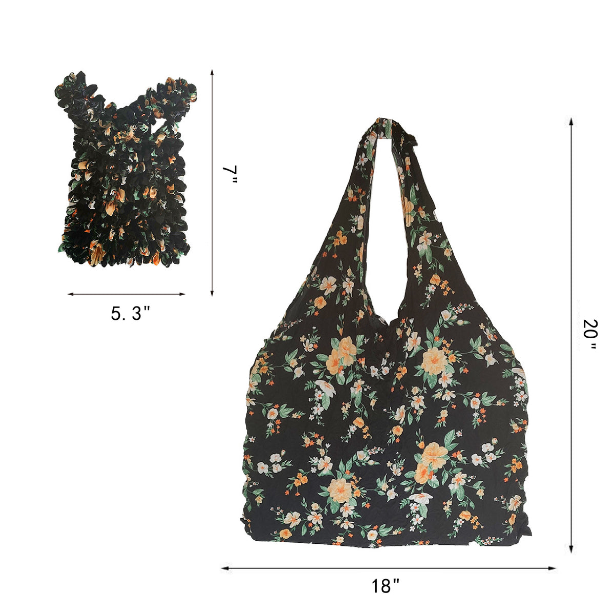 Foldable Elastic Lightweight Shopper Tote