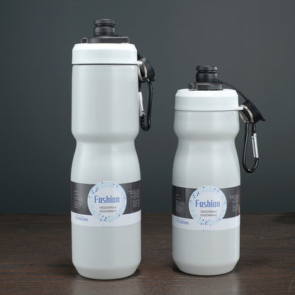 18 Oz./550ml 304 Stainless Steel Vacuum Thermos Cup Outdoor Sports Portable Bike Riding Water Bottle