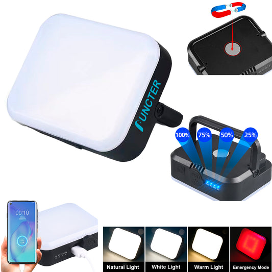 Portable LED Camping Lantern Power Bank Rechargeable 4000mAh