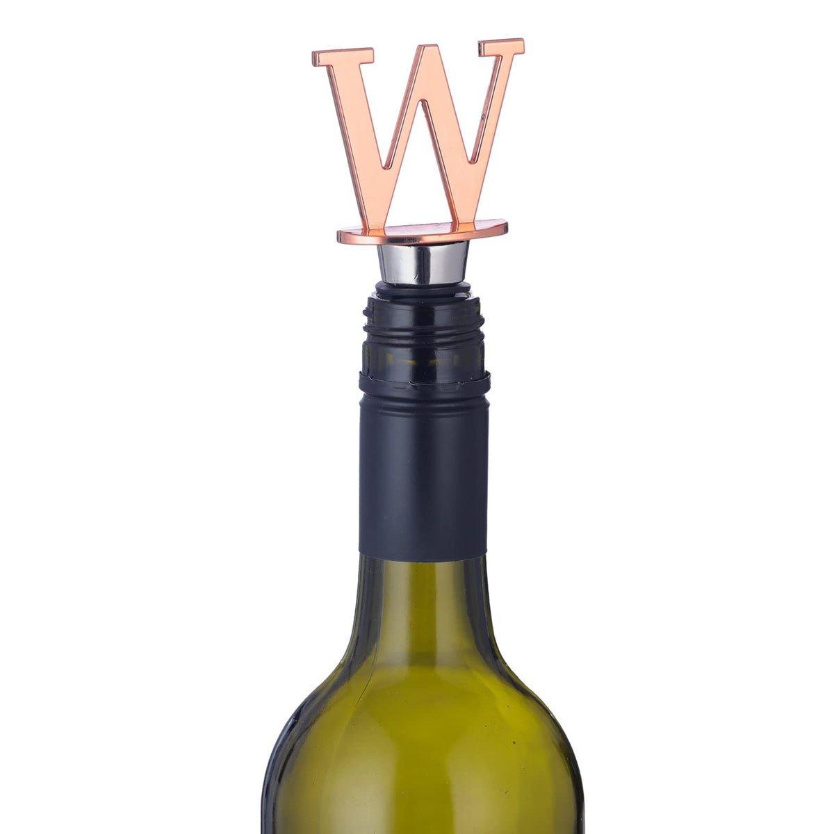 Metal Letter W Shape Reusable Wine Bottle Stoppers