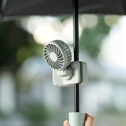 Portable Clip-on Mini Fan, USB Rechargeable Adjustable Personal Fan