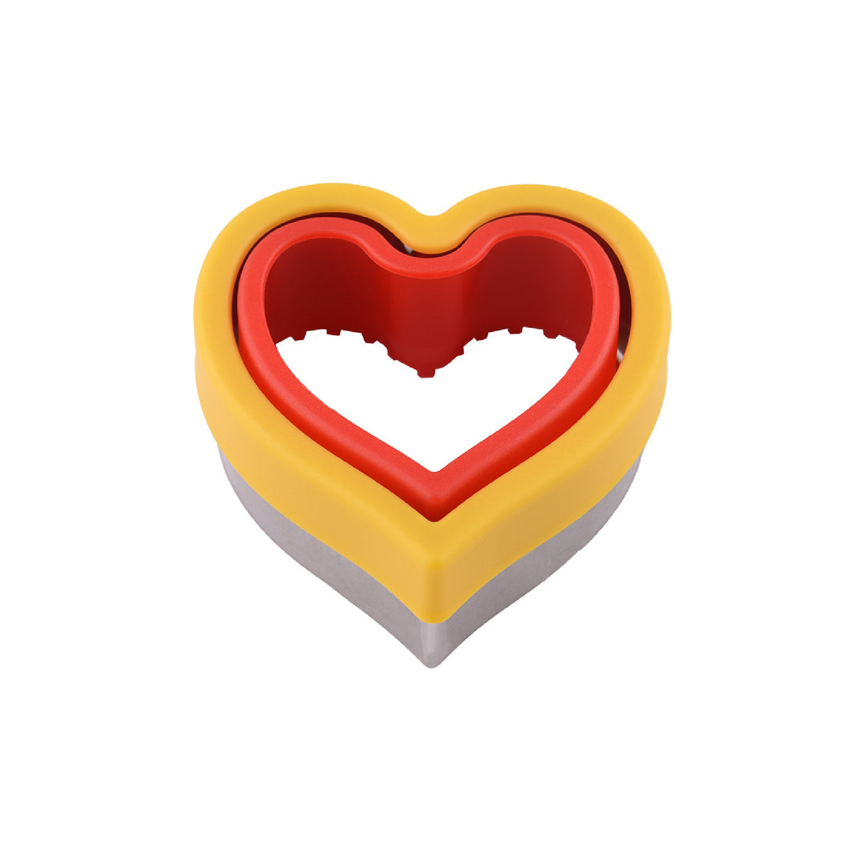 2 Layers Heart-Shaped Sandwich Cutter Sandwich Sealer Cutter Crustless Sandwich Maker for Lunchbox
