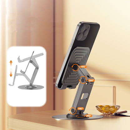 360 Stand Foldable Phone Stand Adjustable Angle Cell Phone Holder Round Base