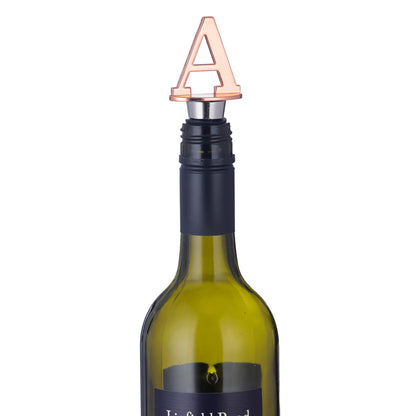 Metal Letter A Shape Reusable Wine Bottle Stoppers