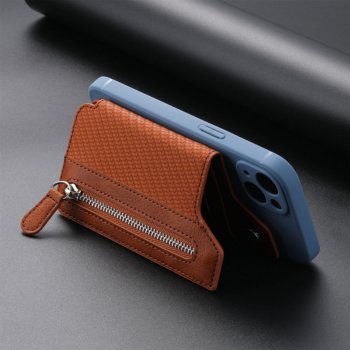 Stick-on Phone Wallet, Slim Expandable Credit Card Pocket