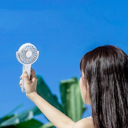 Mini USB Desktop Handheld Fan With 5-Speed Adjustable USB Rechargeable Fan