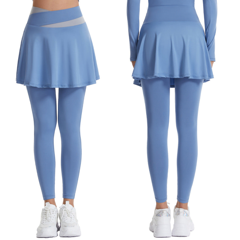 Women's Skirted Legging Yoga Legging with Skirts & Women Tennis Leggings Clothes