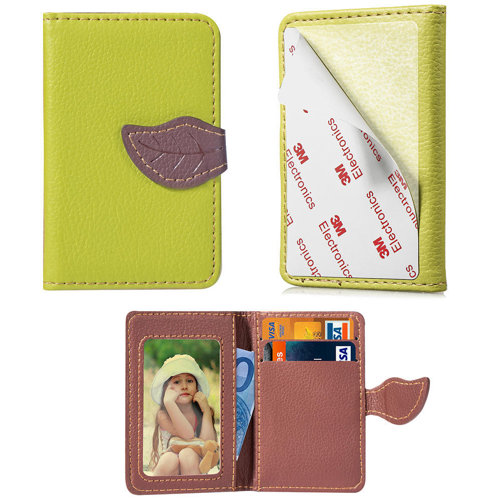 Stick-on Phone Wallet, Slim Expandable Credit Card Pocket