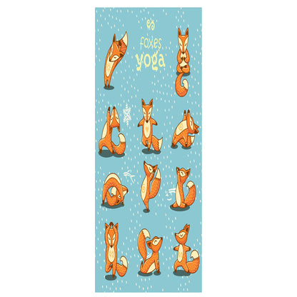 Full Color Yoga Mat Towel Pilates Towel 73 x 25"