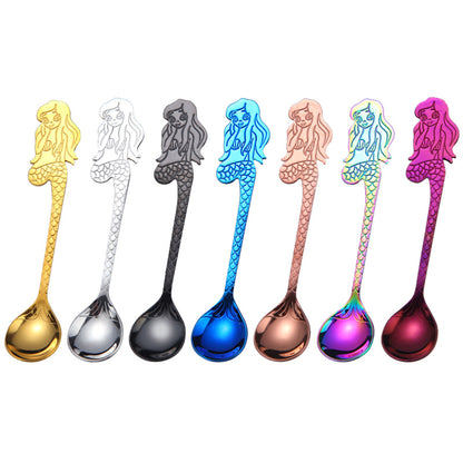 Mermaid Coffee Spoon Stainless Steel Hanging Spoon