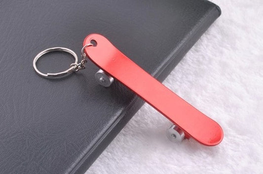 Skateboard Shaped Key Chain