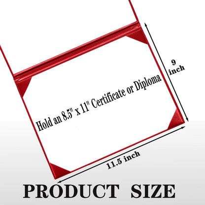 Leatherette Paper Diploma Cover 8.5''x 11'' Graduation Certificate Holders Certificate Cover