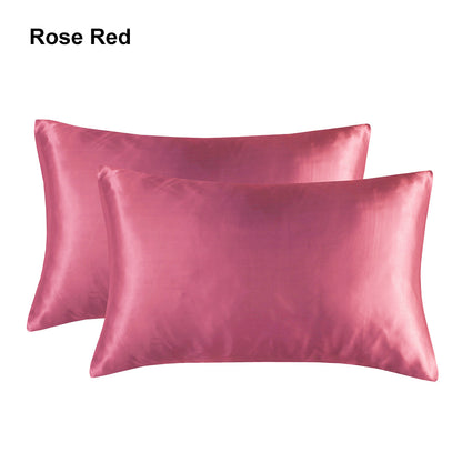 Full Printed 20 x 36" Premium Square Satin Silk Throw Pillowcase - Envelope Closure