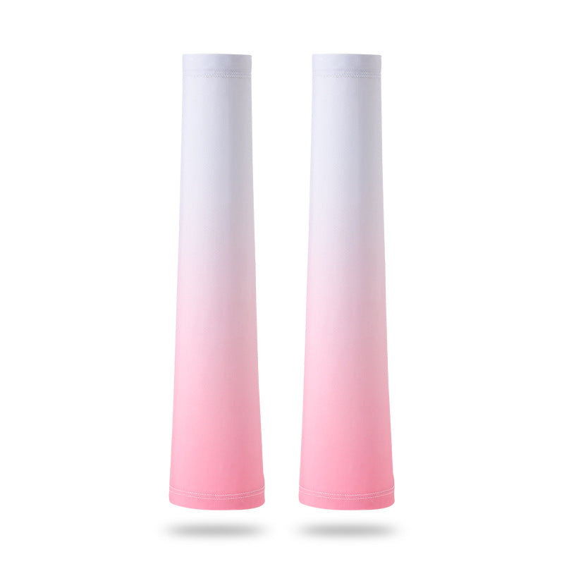 Loose UV Protection Cooling Arm Sleeves Flare Sleeve W/Gradient Color