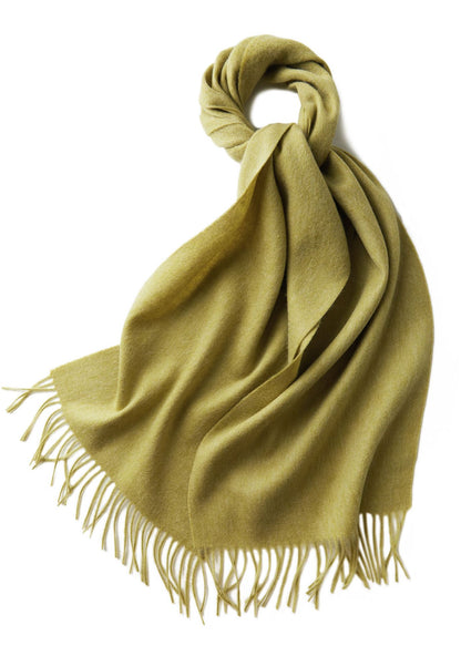 71" 100% Lamb Wool Plain Scarf Warm Autumn Winter Scarf Solid Color Fringed Wool Scarf
