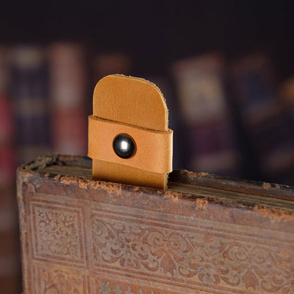 PU Leather Bookmark Classic Stitched Bookmark Page Markers Reading Gifts