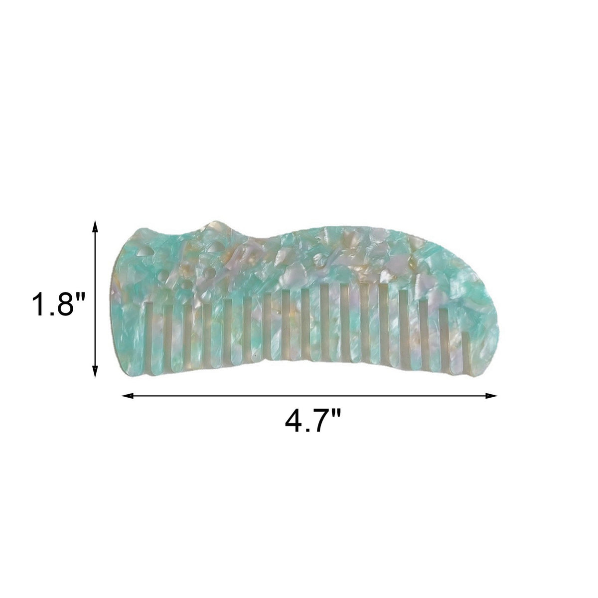 Portable Cute Cat Shape Acetate Pocket Comb Travel Comb