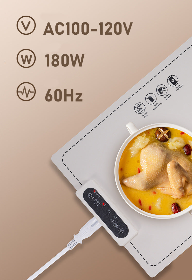 Foldable Roll Up Food Warmers Plug in Warming Tray for Buffets Party