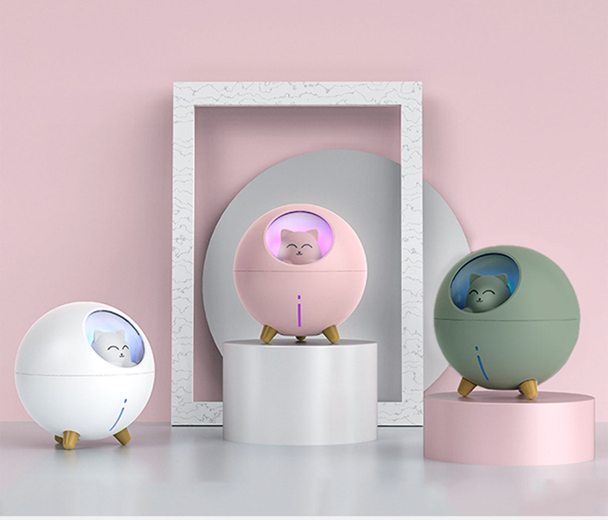 Mini Cute Cat Cool Mist Air Humidifier