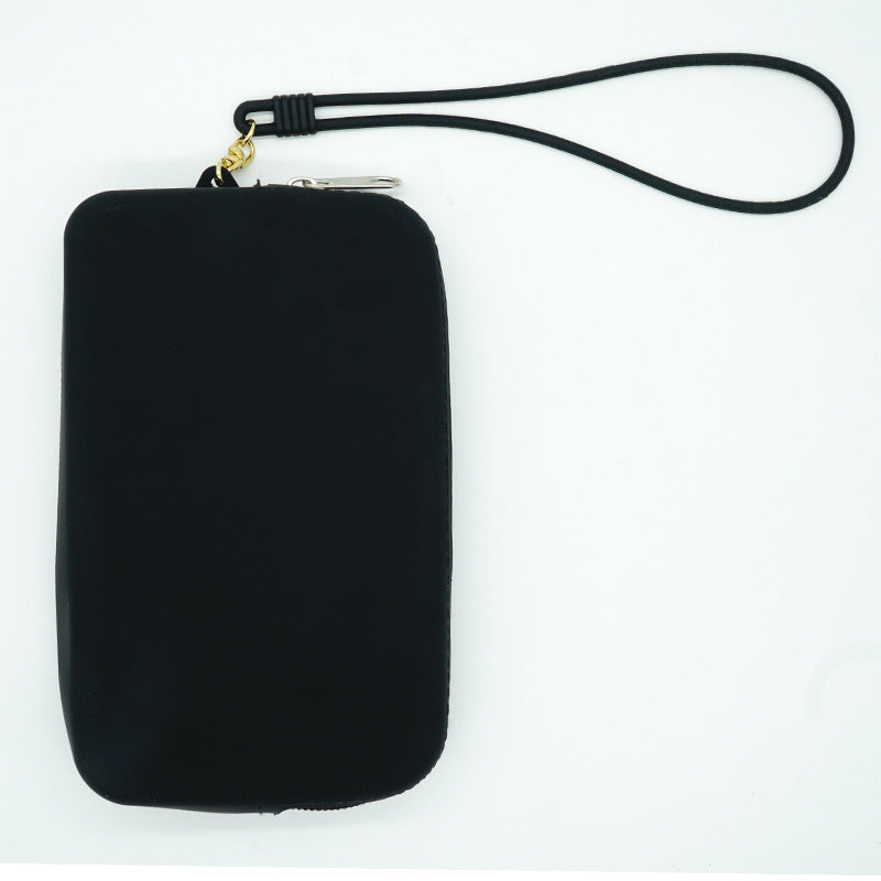 Portable Multi Purpose Soft Silicone Zipper Bag Organizer Purse With Handle
