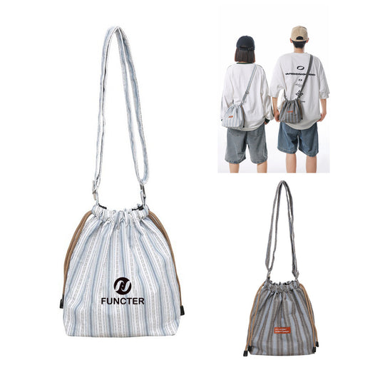 Outdoor Nylon Drawstring Bucket Bag