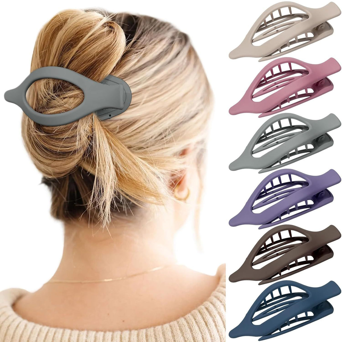Oval Clamp Hair Claw Clips Hair Clips