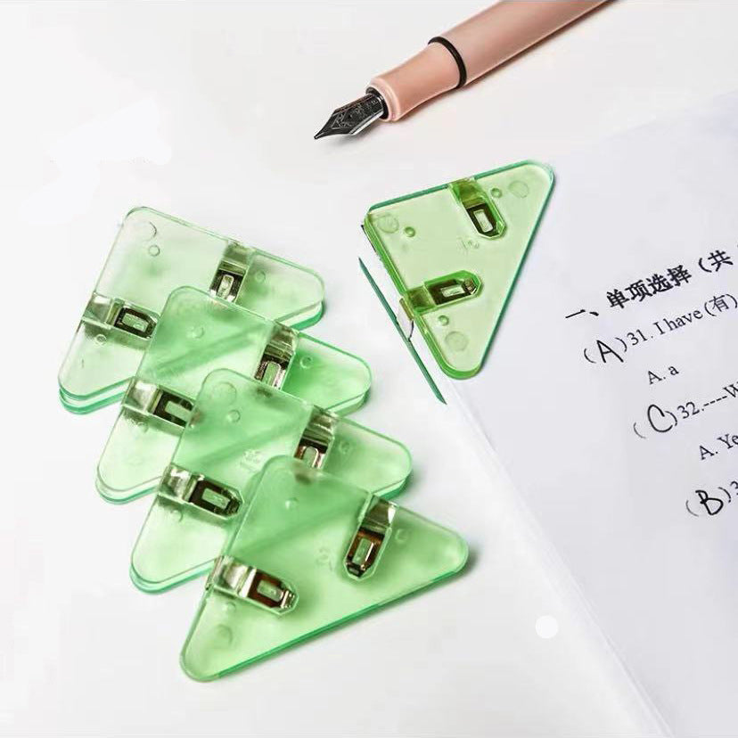 Triangle Book Corner Paper Clip Book Clips Prevent Books From Curling Clip Bookmark