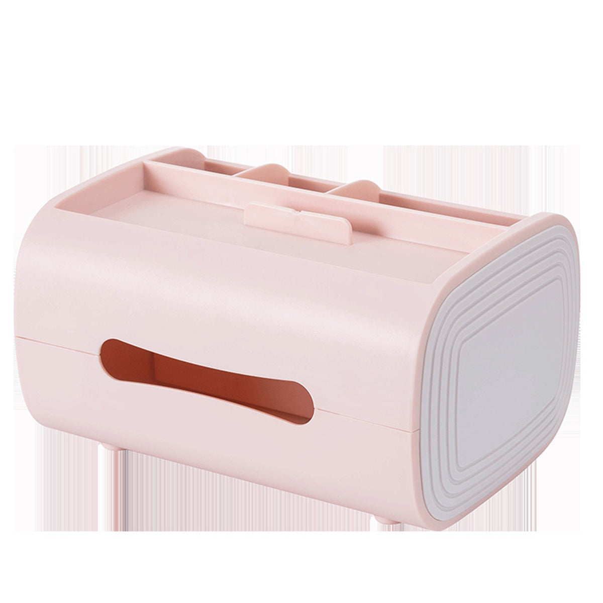 Tissue Box Holder, Multi-Functional Tissue Box Cover with Remote Control Holder