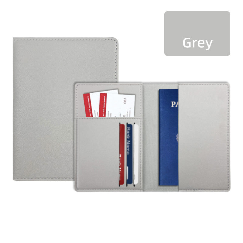 PU Leather Passport Holder Ticket Holder For Travel Slim Passport Wallet