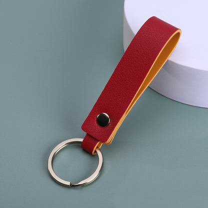 PU Leather Keychain for Car Home Key Ring Strap Holder Lanyard Women Men Universal Key Fob Keychain