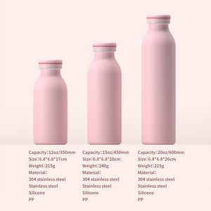 450ml Stainless Steel Insulated Water Bottle, 15oz, 304 Liner