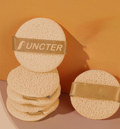 Sunny Yellow Round Mini Facial Cleansing Sponge