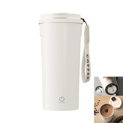 LCD Display Rechargeable Magnetic Stirring Coffee Cup Milk Protein Powder Stirring Cup 400 ml