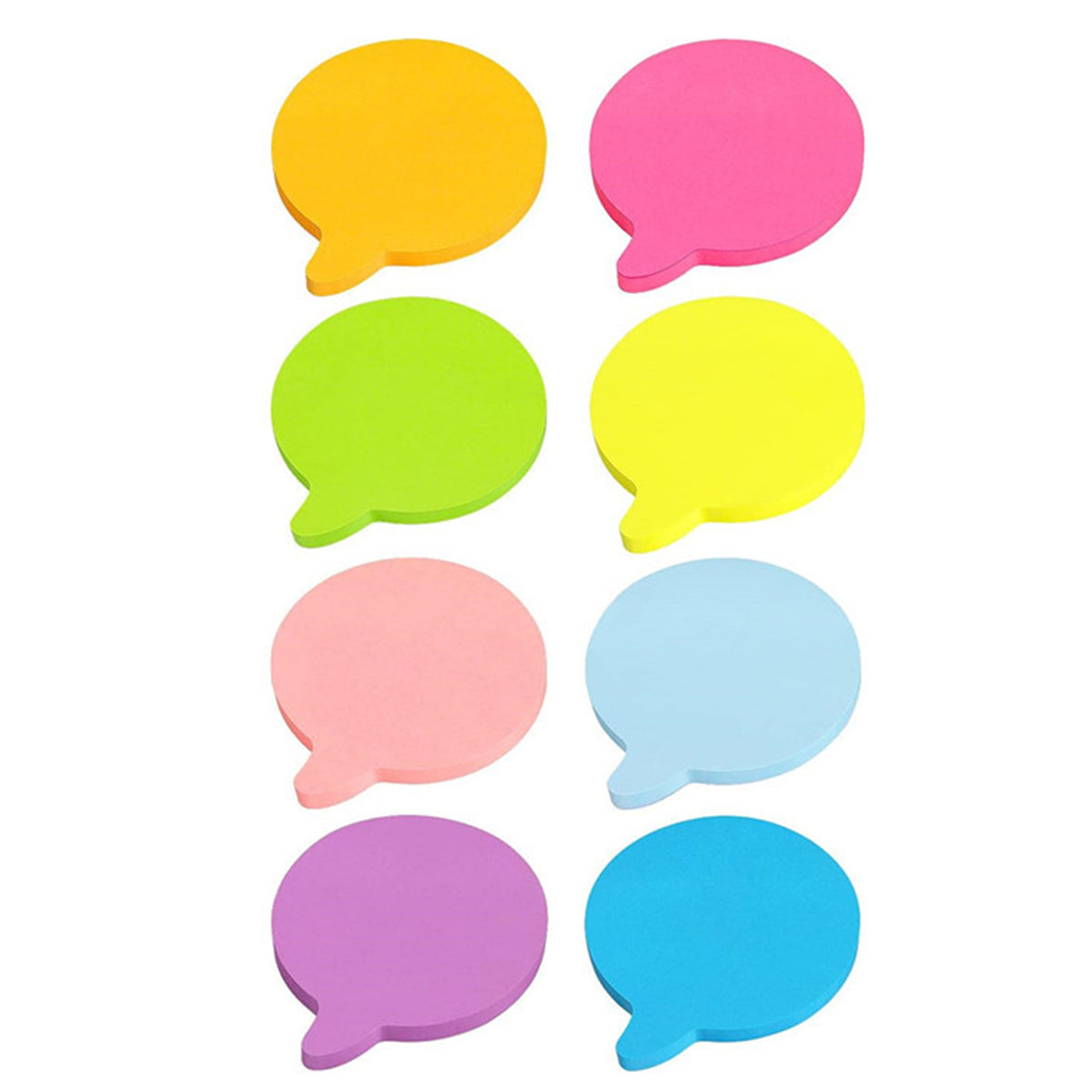 82 Sheets Adhesive Comma Shape Sticky Notes