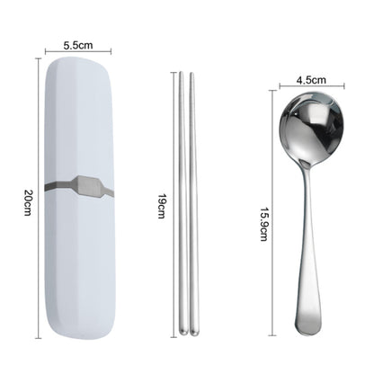 Travel Stainless Steel Spoon Chopsticks Cutlery Set