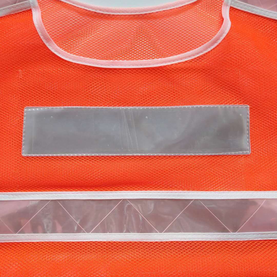 Mesh Fabric Safety Vest w/Reflective Stripes