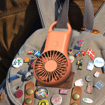 Mini Portable Handheld Fan Battery Operated Small Personal 3-Speed Adjustable USB Rechargeable Fan
