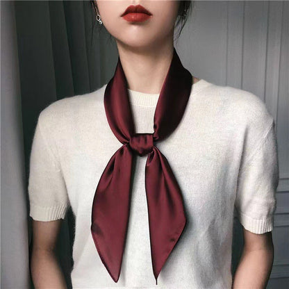 28" x 28" Wine Red Scarf Neck Scarves Kerchief Neckerchief Handbags Wrap Scarf #68