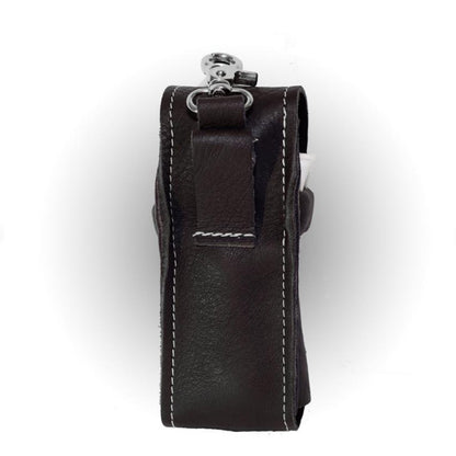PU Leather Golf Ball Pouch Golf Bag Waist Pack Without Balls & Tees
