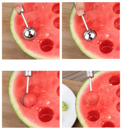 Oval 304 Stainless Steel Fruit Scoop Watermelon Scoop Ice Cream Scoop